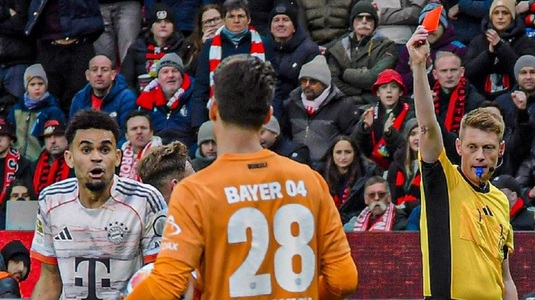 Egal cu scandal. Bayern Munchen a remizat cu Bayer Leverkusen, după ce a avut doi jucători eliminaţi şi două goluri anulate