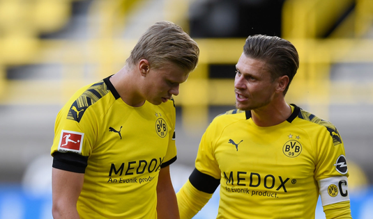 Probleme pentru Borussia Dortmund, Erling Haaland s-a accidentat. Cât lipseşte puştiul-minune de pe gazon