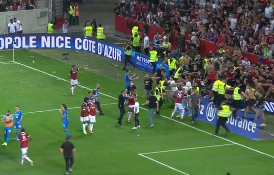 OGC Nice nu va contesta sancţiunile dictate după incidentele de la meciul cu Olympique Marseille: "Ceea ce s-a întâmplat este inadmisibil"
