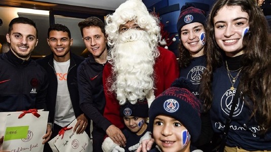 Kylian Mbappe s-a deghizat în Moş Crăciun pentru copiii de la Paris Saint-Germain