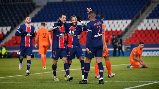 PSG, show total cu Montpellier, în Ligue 1. Mbappe, de două ori, Neymar şi Icardi au marcat pentru campioana Franţei
