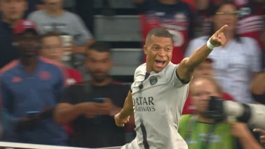 VIDEO | Kylian Mbappe, rege în Ligue 1! Francezul a marcat în secunda 8 a duelului cu Lille, din pasa de senzaţie a lui Leo Messi