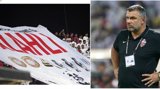 Al Ahli s-a făcut de râs la primul meci după plecarea lui Cosmin Olăroiu! Banner spectaculos afişat de fani pentru Oli