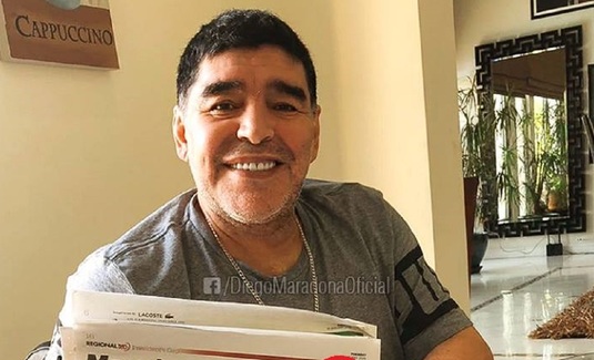FOTO | Momentul de glorie al lui Reghecampf! :) Ce a postat Maradona pe contul său de Facebook