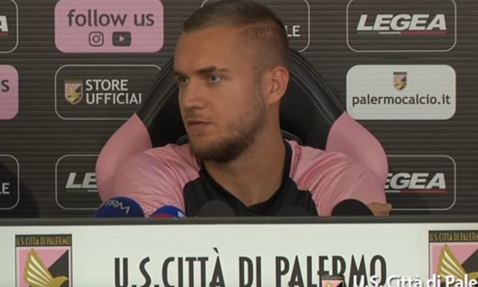 VIDEO | Puşcaş explică de ce a ales Palermo, deşi a avut oferte din Serie A: "N-am avut niciun dubiu!"