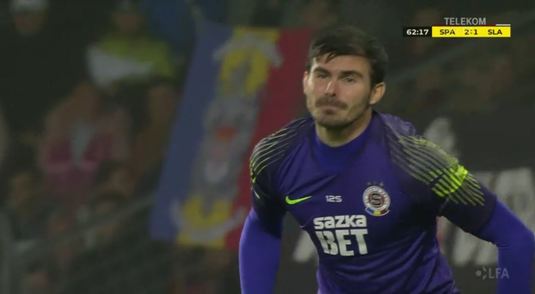 VIDEO | Florin Niţă le-a dat emoţii fanilor Spartei. Ce a făcut portarul naţionalei în derby-ul cu Slavia