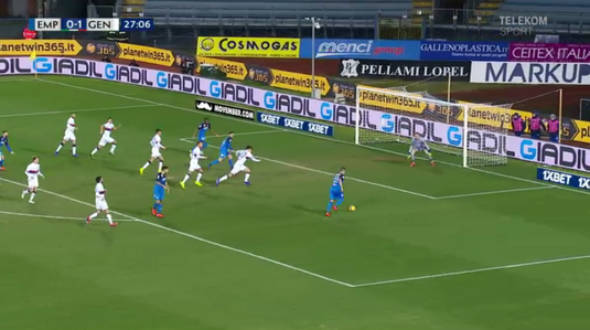VIDEO | Ionuţ Radu, intervenţii GENIALE pentru Genoa! Goalkeeper-ul român face un meci uriaş pe terenul lui Empoli