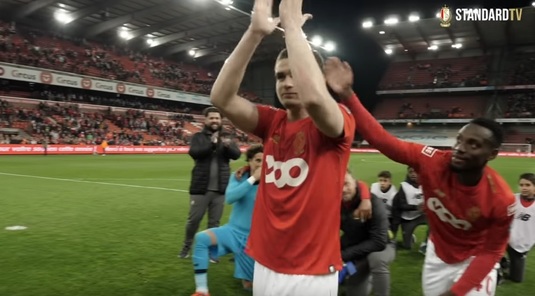 VIDEO | Momente emoţionante la Liege. Răzvan Marin şi-a luat rămas bun de la fanii lui Standard, după un meci mare. Tot stadionul l-a aplaudat: ”Voi păstra multe, multe amintiri”