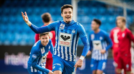 VIDEO | GOOOL Adrian Petre! Internaţionalul de tineret a marcat pentru Esbjerg în meciul cu Brondby