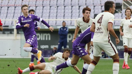 SENZAŢIONAL! Louis Munteanu a marcat un super gol pentru Fiorentina Primavera în partida cu AS Roma VIDEO 