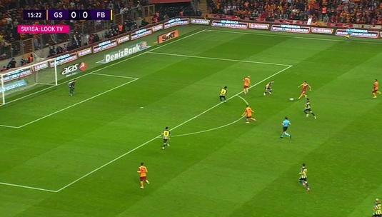 Moruţan i-a oferit pe tavă golul unui coechipier în derby-ul Galatasaray - Fenerbahce! Assist pentru român | VIDEO