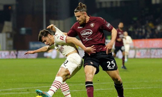 Drăguşin a fost lăsat pe bancă după gafa din etapa trecută! Salernitana a învins Venezia, scor 2-1