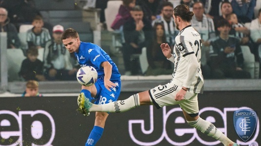 Veste rea pentru Răzvan Marin după umilitorul Juventus - Empoli 4-0. Italienii nu l-au iertat pe internaţionalul român