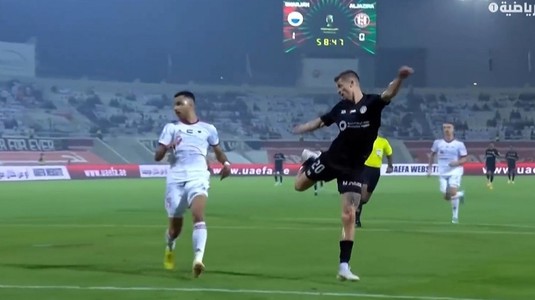 VIDEO | Final incendiar de meci în Emiratele Arabe Unite între români! Florin Tănase a marcat frumos contra lui Cosmin Olăroiu, dar Al-Sharjah s-a calificat în ultimele minute 