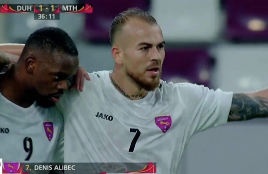 Denis Alibec a marcat primul său gol la Muaither. Atacantul român a făcut instrucţie cu apărarea campioanei din Qatar | VIDEO