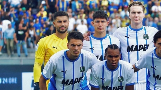 Horaţiu Moldovan, integralist la Sassuolo. Portarul român a primit un gol, dar echipa sa a dat şase