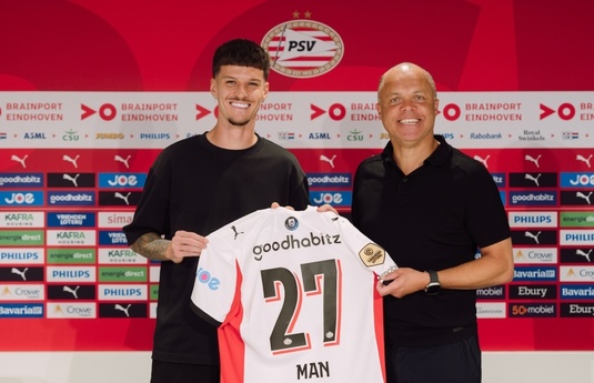 OFICIAL | Dennis Man, la PSV Eindhoven! Cum l-au prezentat batavii