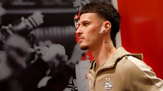 Dennis Man, accidentat, nu a jucat în victoria zdrobitoare a lui PSV Eindhoven cu rivala Feyenoord