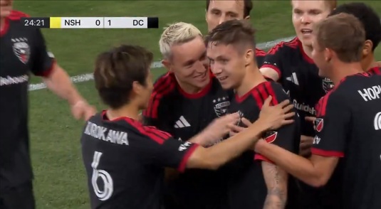 VIDEO | Louis Munteanu, "on fire" la DC United! Atacantul român a ajuns la 4 goluri în 3 meciuri
