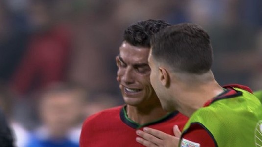 Cristiano Ronaldo a plâns în Portugalia - Slovenia, înainte să se termine meciul! Starul a scris istorie apoi, câteva minute mai târziu | VIDEO