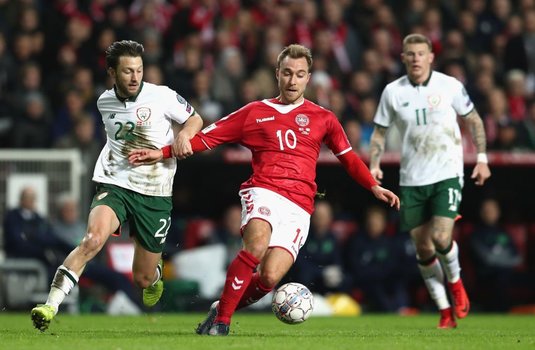 Danemarca şi Irlanda au încheiat la egalitate prima manşă din barajul de calificare la Cupa Mondială