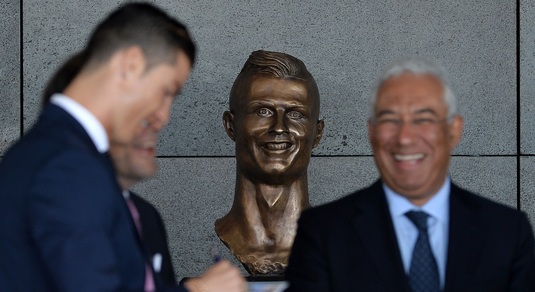 Bustul lui Ronaldo, din faţa aeroportului din Madeira, a fost înlocuit. FOTO | Cum arată noua statuie :)