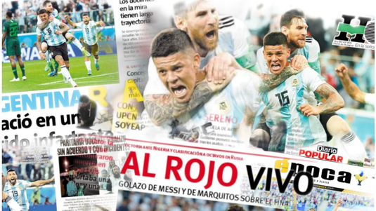 GALERIE FOTO | Presa din Argentina, elogii după calificarea în optimi: "Un gol eroic al lui Rojo aduce calificarea"