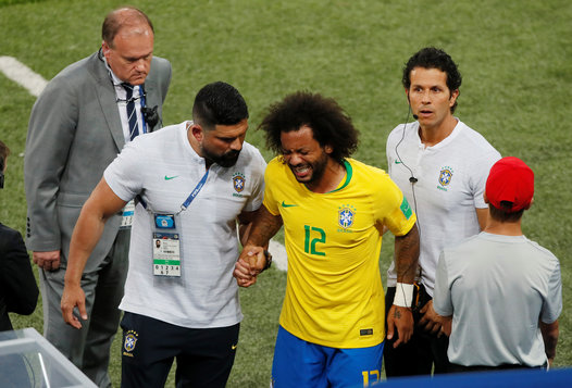 Marcelo, victima unui "spasm muscular la spate" în timpul meciului Brazilia - Serbia