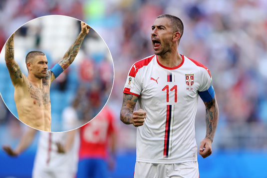 IMAGINEA ZILEI | Kolarov şi-a dat jos tricoul după înfrângerea cu Brazilia. Ce şi-a tatuat căpitanul Serbiei pe tot pieptul