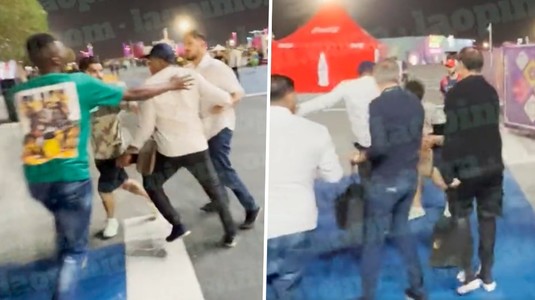 VIDEO | Scene şocante cu Samuel Eto'o la Cupa Mondială. Fostul atacant l-a făcut KO pe un bărbat care îl filma, cu o lovitură în figură