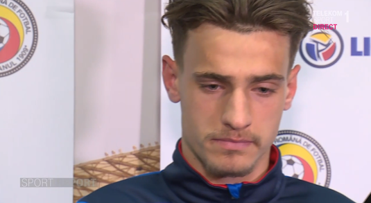VIDEO | Vlad Dragomir, în lacrimi la interviuri: ”Ne cerem scuze în faţa fanilor. Trebuie să ţinem capul sus”