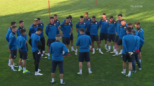 VIDEO | Primul antrenament deschis al lui Rădoi la naţionala de tineret. Cum s-au pregătit tricolorii mici pentru "dubla" decisivă din preliminariile Euro 2019