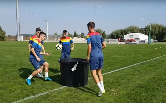 VIDEO | Tricolorii mici pregătesc calificarea la Euro 2019 cu zâmbetul pe buze. Ce probe au trebuit să treacă la antrenamente