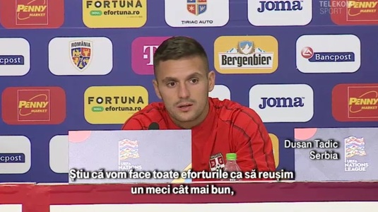 Căpitanul Serbiei a dezvăluit "planul" pentru meciul cu România: "Vrem o posesie cât mai mare!"