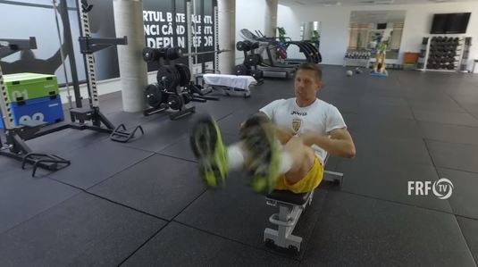 VIDEO | La 33 de ani, Deac e ca Ronaldo. Cum arată o parte din programul din sala de forţă pentru fotbalistul naţionalei şi al CFR-ului