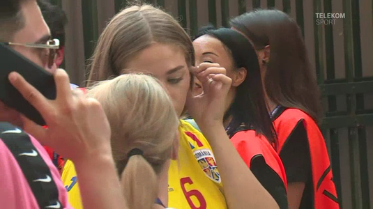 VIDEO | Prima apariţie după incidentele de la meciul cu Franţa. Cum arată iubita lui Cristi Manea la trei zile de la loviturile primite în plină figură