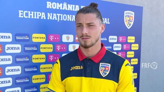 Radu Draguşin, mândru după convocare: ”Abia aşteptam să vin la lot”. Ce spune despre omiterea sa din primul 11 din meciul cu Ţările de Jos