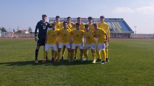 Naţionala U16 a României a fost învinsă de Cipru, scor 2-1, într-un meci amical