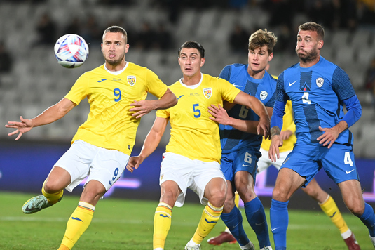 România - Slovenia 1-2. Echipa lui Iordănescu ”s-a trezit” în repriza secundă. Moruţan a fost aproape să egaleze, dar a lovit bara