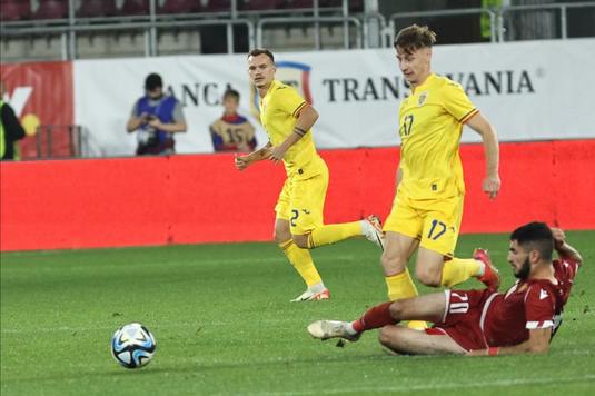 România U21 - Armenia U21 2-0, în preliminariile EURO 2025. Prestaţie solidă pentru elevii lui Daniel Pancu