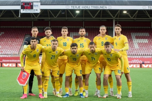 Norvegia U20 - România U20 5-0. Umilinţă pentru reprezentativa pregătită de Costin Curelea