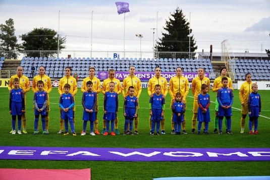Echipa feminină a României a pierdut la limită returul din Liga Naţiunilor! Slovacia a marcat în repriza secundă