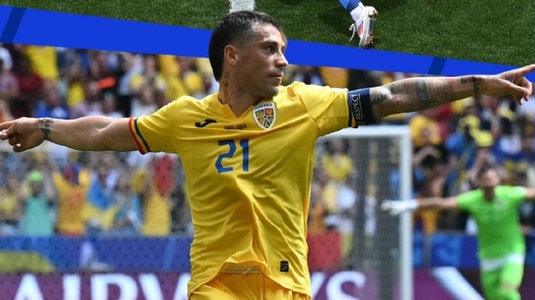 Cifrele incredibile ale şutului de aur prins de Stanciu. Gol formidabil marcat de căpitanul României, cel mai frumos de la EURO 2024 | FOTO