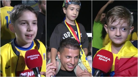 VIDEO | Declaraţii memorabile date de copiii veniţi în miezul nopţii la Mogoşoaia. Ce era dispus să facă un mic fan al naţionalei dacă România bătea Olanda: "Mă lăsa mama"
