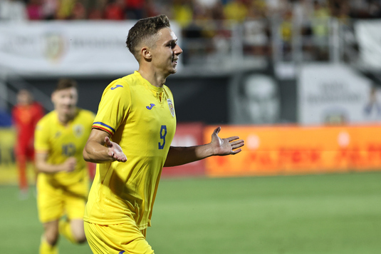 România U21 - Muntenegru U21 1-0, în preliminariile pentru EURO 2025. Victorie pentru tricolori! Louis Munteanu a dat lovitura 