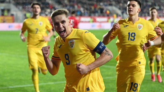 Muntenegru U21 - România U21, 2-6. "Tricolorii" se menţin în cursa pentru un loc la EURO 2025. Urmează duelul Elveţiei, cu Finlanda