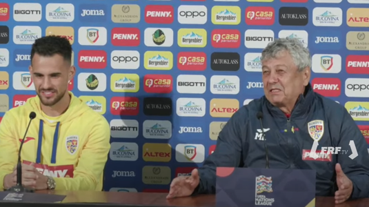 Mircea Lucescu a intervenit după ce a auzit discuţia dintre reporter şi Marius Marin: ”Nu mai puneţi astfel de întrebări. Ar fi culmea”