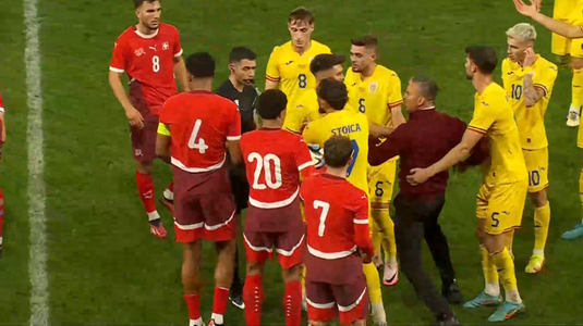 FOTO | De necrezut! Daniel Pancu a intrat pe gazon şi a sărit la gâtul arbitrului după un fault criminal. Selecţionerul U21, eliminat