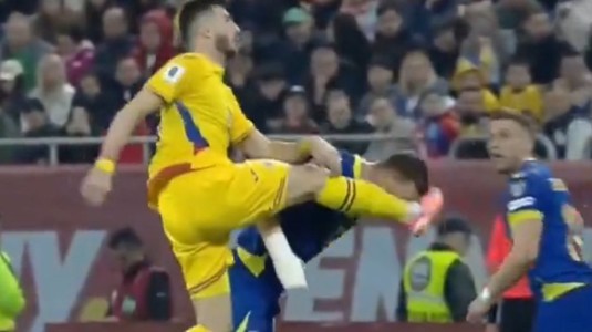 FOTO | Edin Dzeko a ieşit şifonat în urma partidei cu România! Internaţionalul bosniac a ajuns la spital după intervenţia lui Mihai Popescu