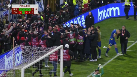 Non c'e due senza tre! Faliment naţional pentru Italia. Squadra Azzurra a ratat al treilea mondial consecutiv. Nebunie la Zenica